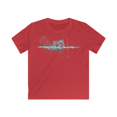 Ka-Ching Kids Neon Aqua Tee -