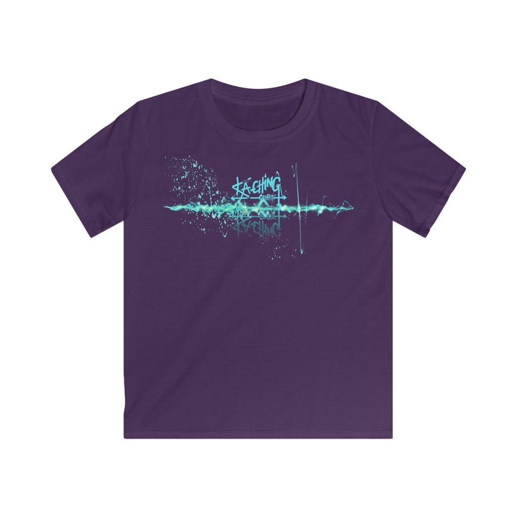 Ka-Ching Kids Neon Aqua Tee -