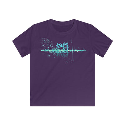 Ka-Ching Kids Neon Aqua Tee -