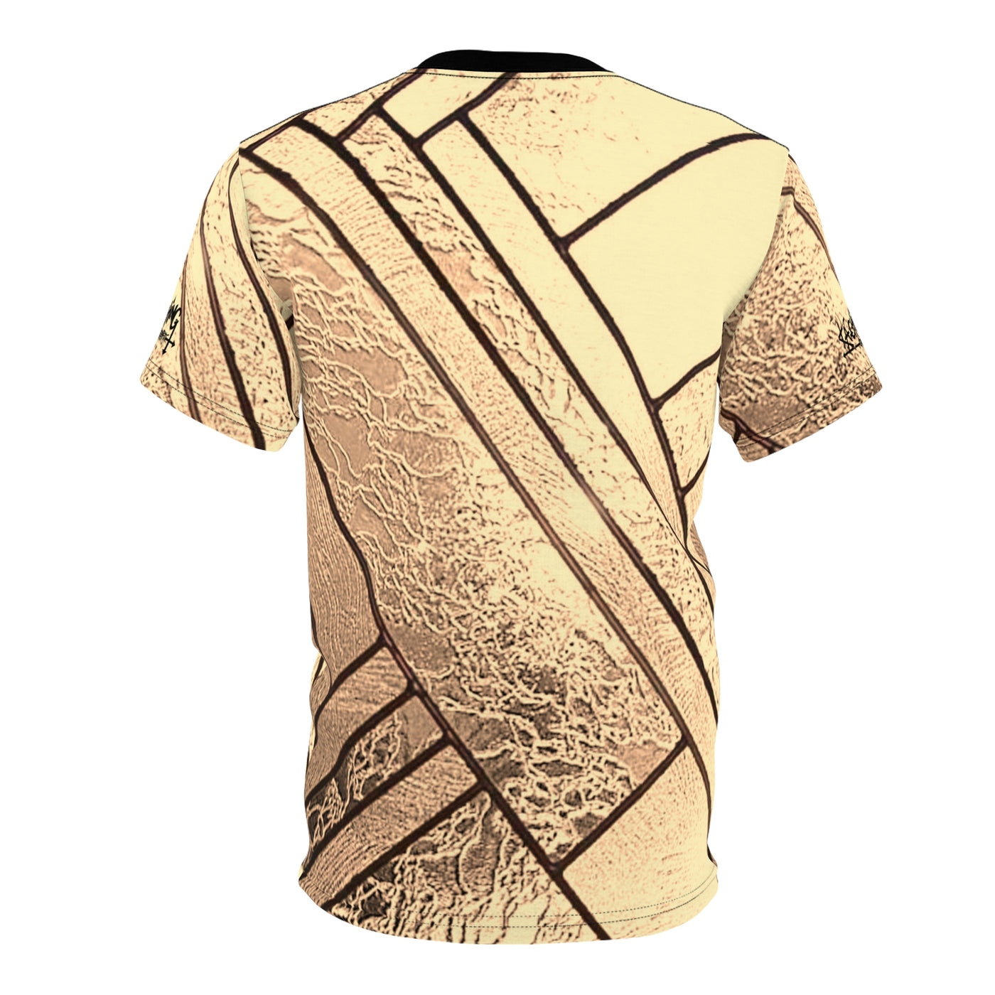 Metallic Glass stainglass Unisex Tee Gold