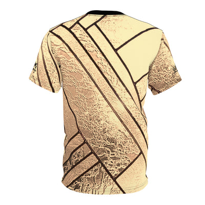 Metallic Glass stainglass Unisex Tee Gold