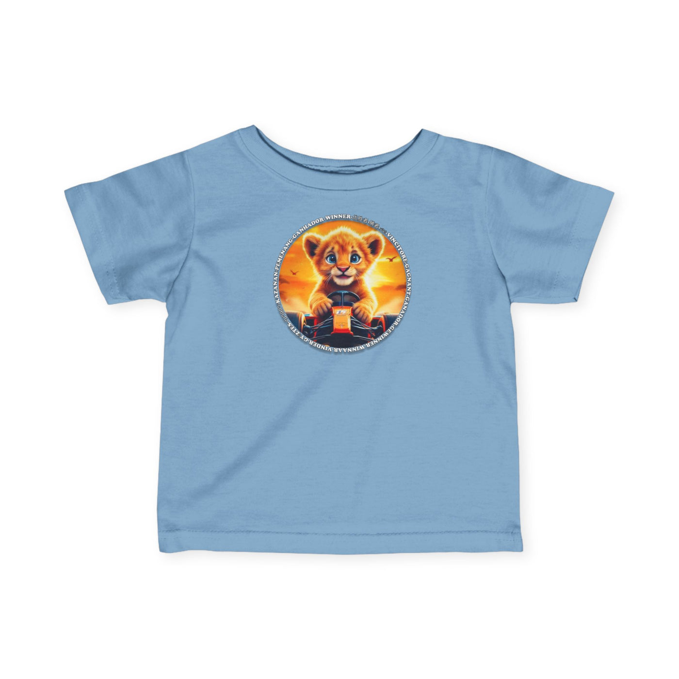 Cute Lion winner, Infant Tee - Perfect for Little Adventurers