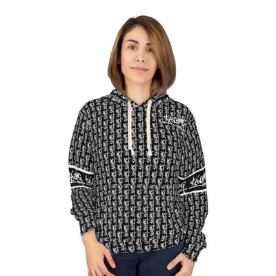 Ka-Ching Graffiti Black Hoodie - Unisex Pullover, Streetwear Fashion, Casualwear, Unique Graphic Sweatshirt, Gift for Creative Souls