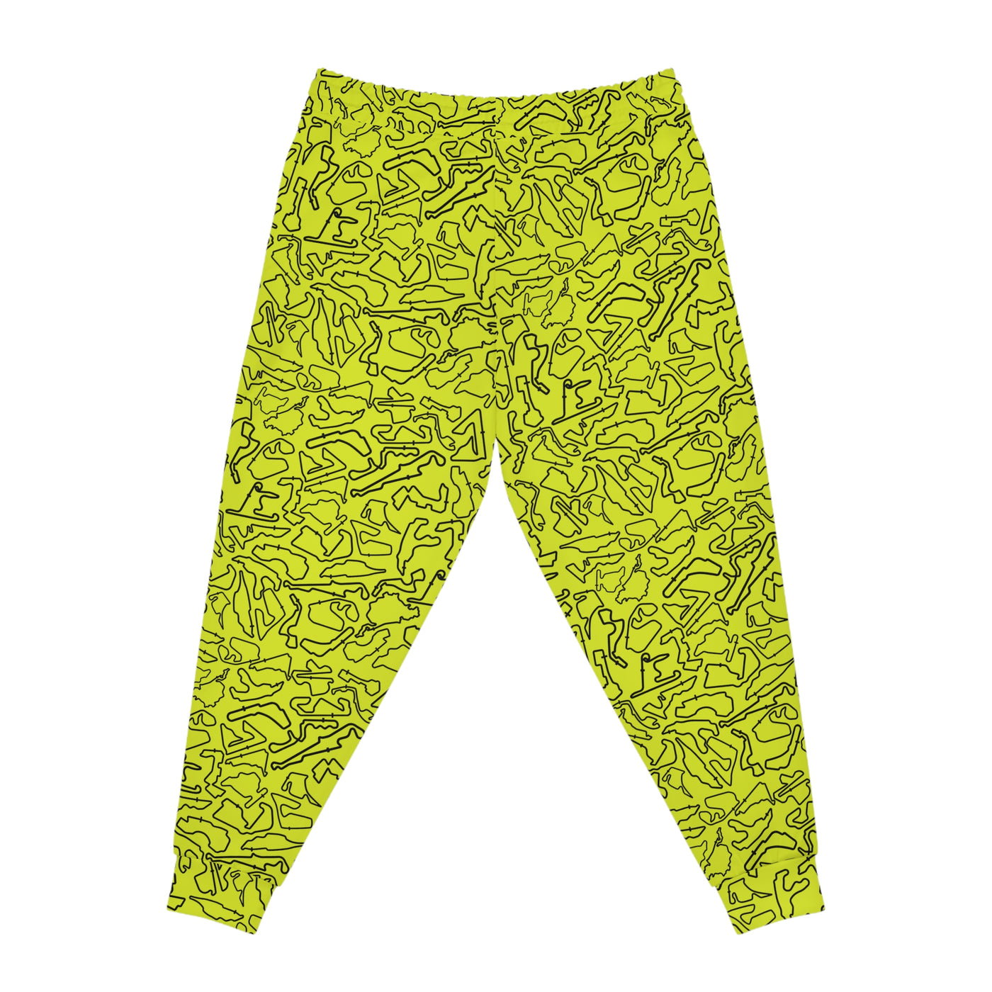 Track Camo unisex Yellow Joggers, Casual Lounge