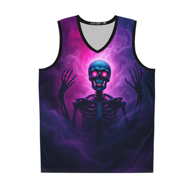 Skeleton pink smoke unisex Tank Vest