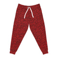 Black Dark red Track Camo unisex Joggers, Casual Lounge