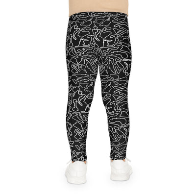 Track print Black kids Leggings, Activewear, Fashionable
