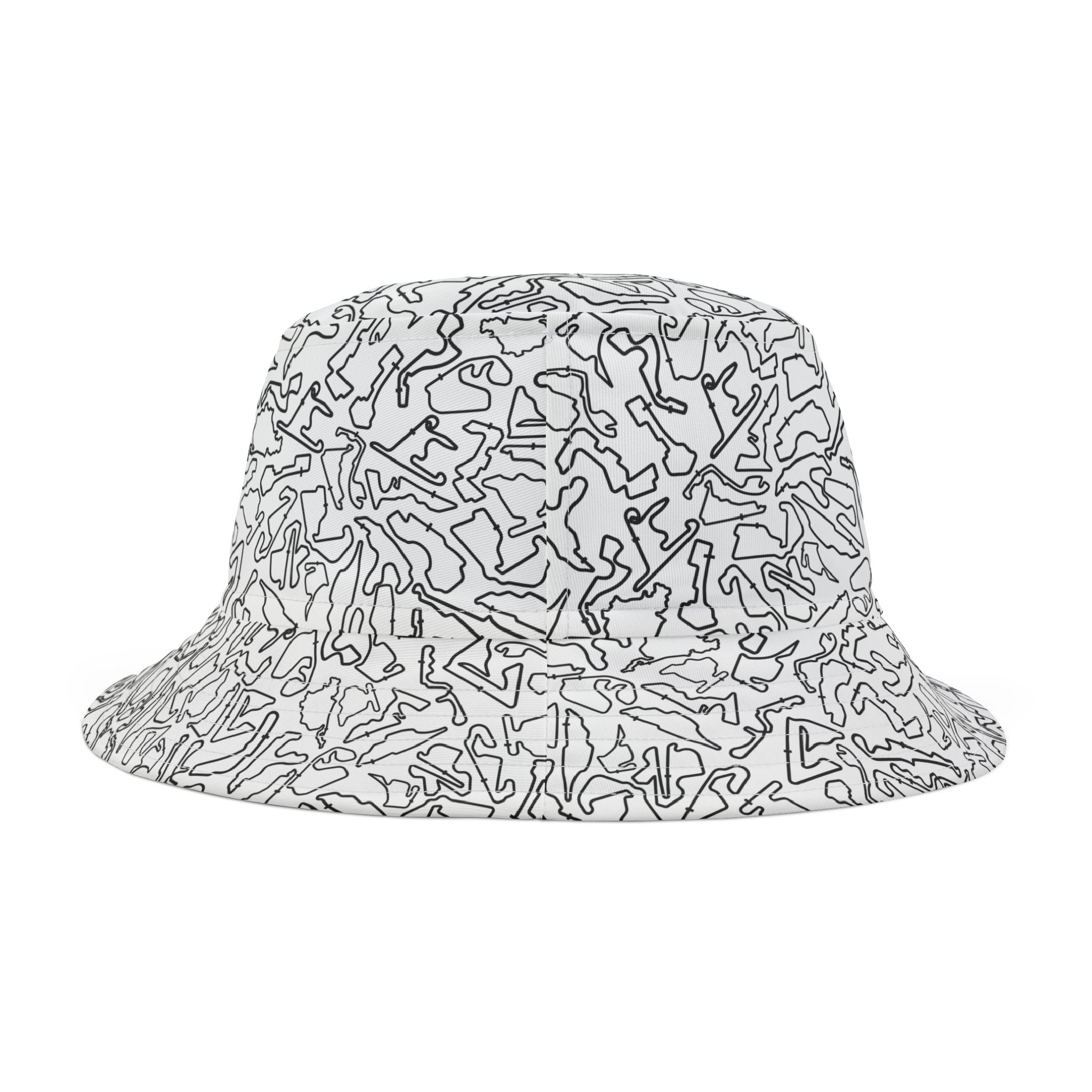 Black White Track Camo, bucket hat , Festival Fashion, Gift for Fashion Lovers, AOP Design