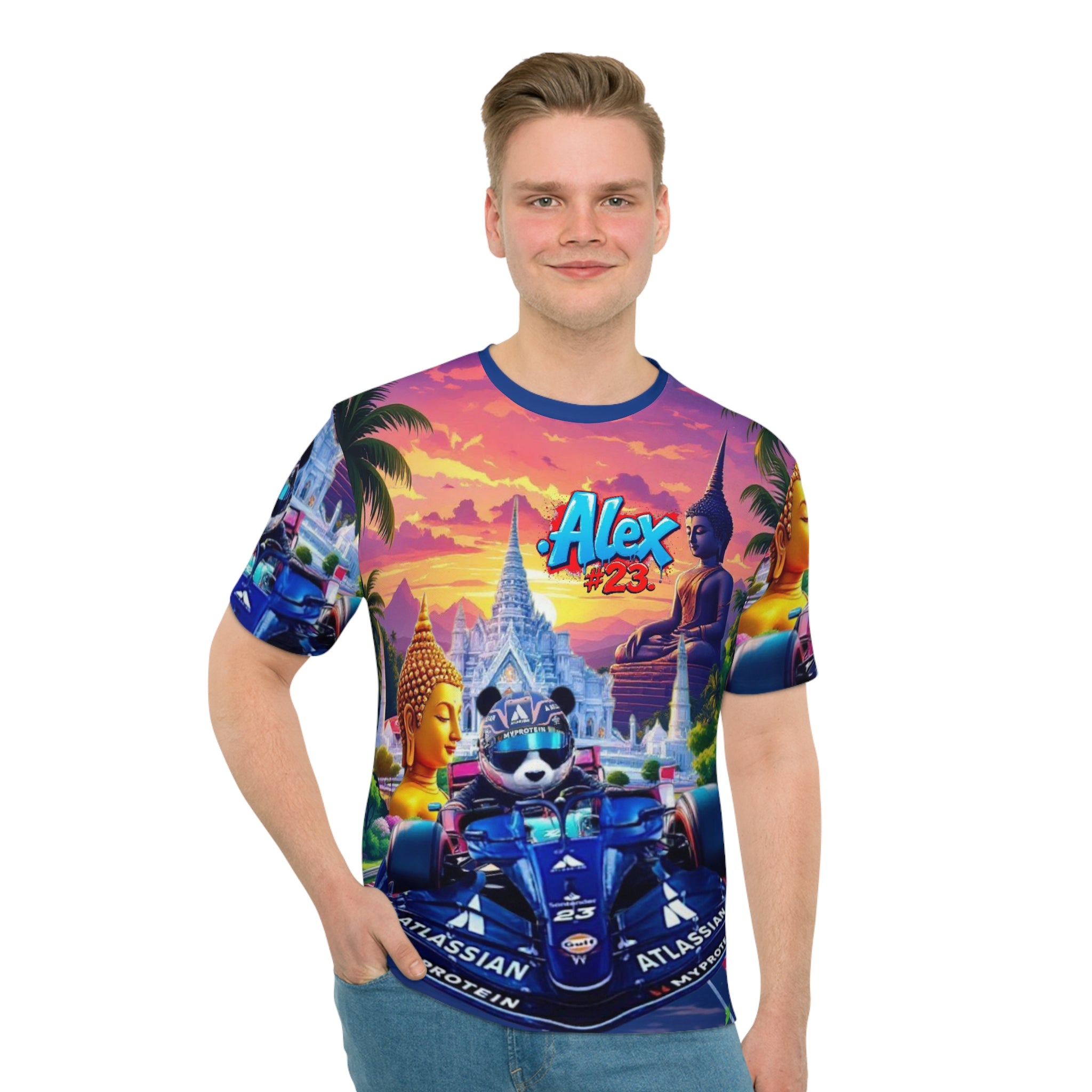 AA #23 T-Shirt - Colorful Racing Design - Perfect for Motorsport Fans