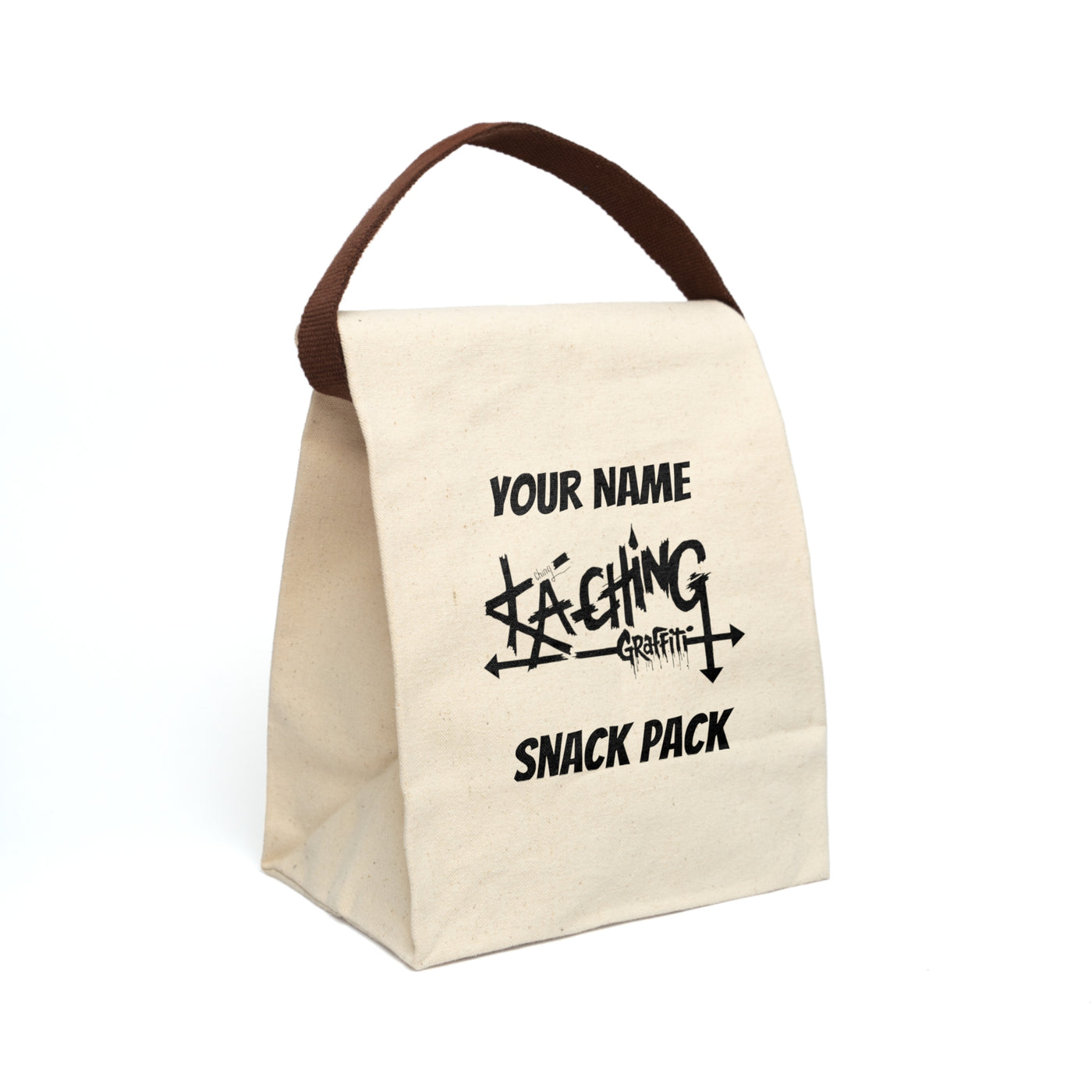 Ka-Ching Graffiti Canvas Lunch Bag. 1