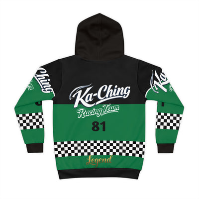 Ka-Ching Racing Kids unisex Motorsport Fans Green Hoodie