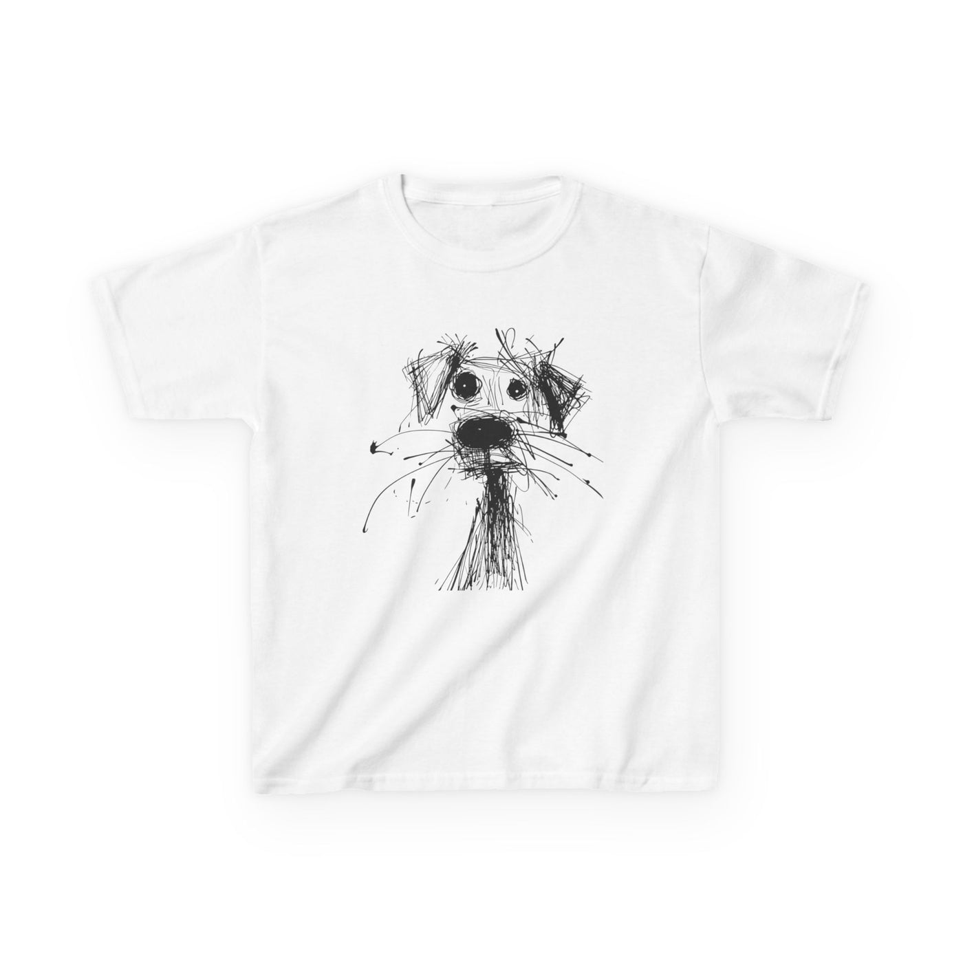 Kids Dog Sketch Tee | Adorable Pet Lover Shirt