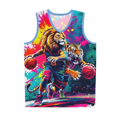 Ka-Ching Vibrant Basketball Tank Jersey, Cool Sports Apparel, Funky Athletic Wear, Unique Gift for Sports Lovers, Streetwear Style