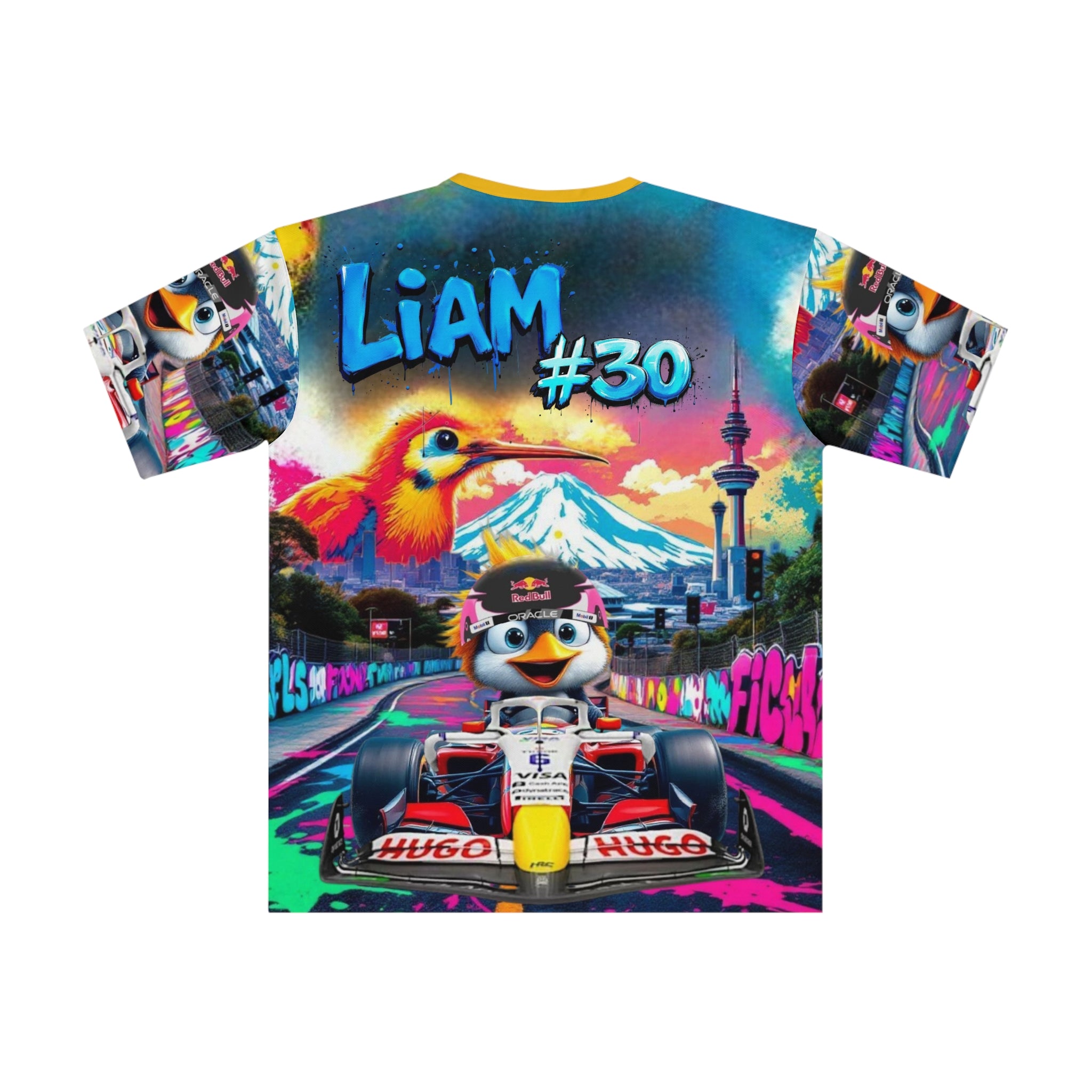 LL Loose T-Shirt - Colorful Racing Design - Perfect for Motorsport Fans