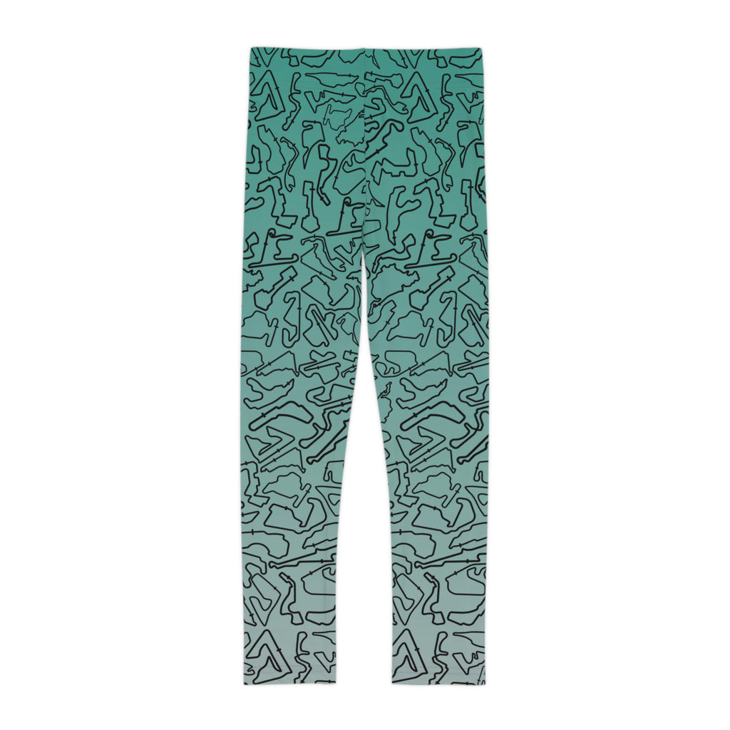 Track print tealto silverkids Leggings, Activewear, Fashionable