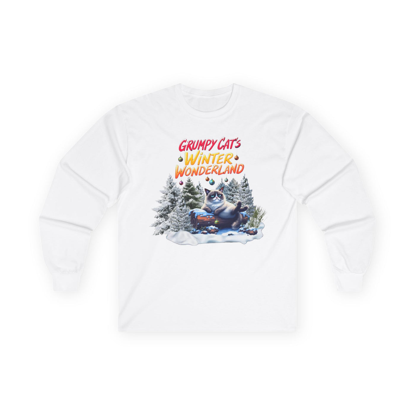 Grumpy Cat's Winter Wonderland Unisex Sleeve Tee. 1 '