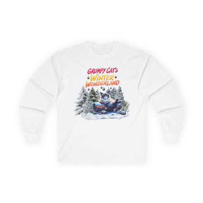 Grumpy Cat's Winter Wonderland Unisex Sleeve Tee. 1 '