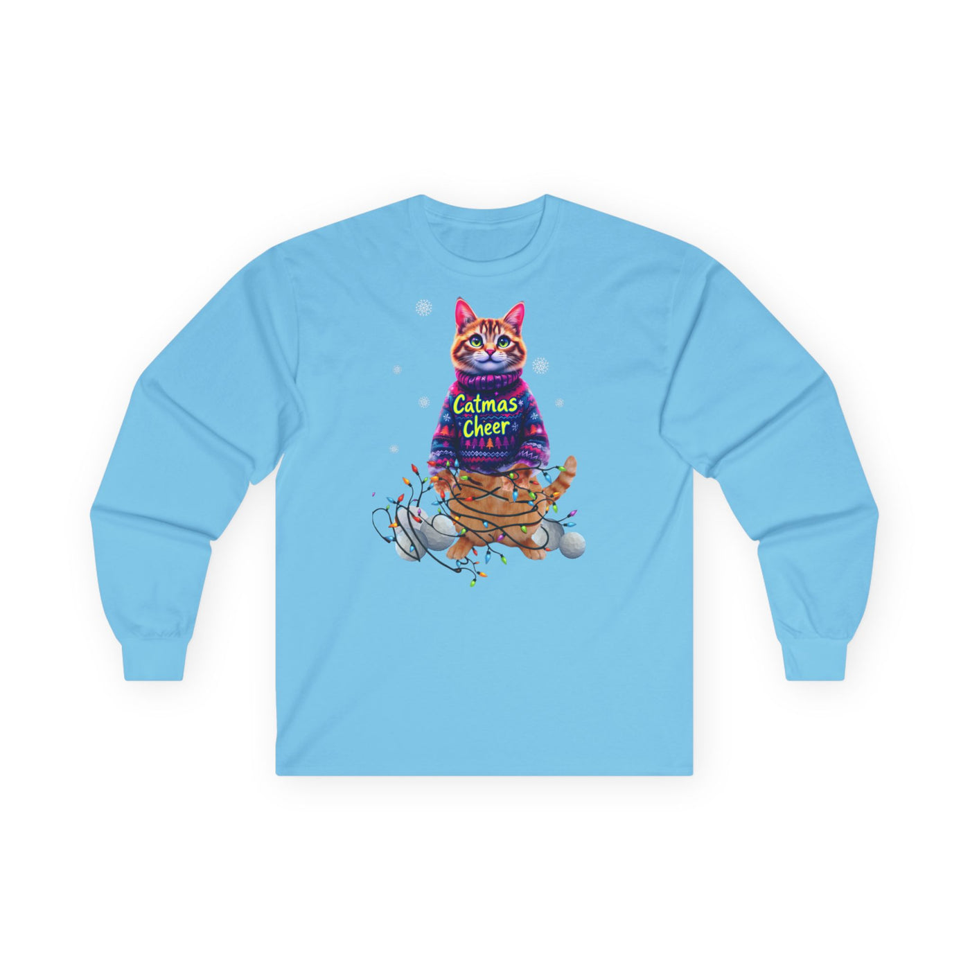 Cat Long Sleeve Tee, Unisex Cat Lover Shirt, .