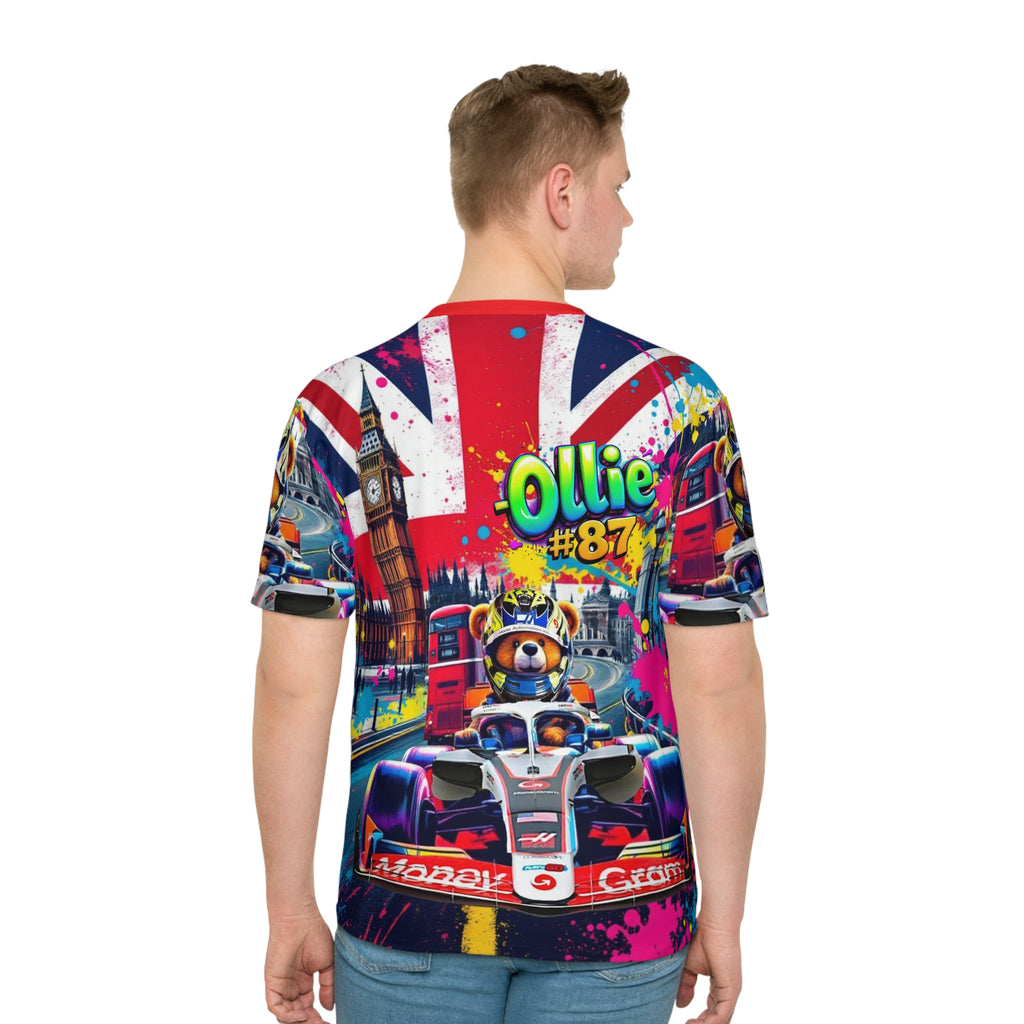 OB #87 T-Shirt - Colorful Racing Design - Perfect for Motorsport Fans
