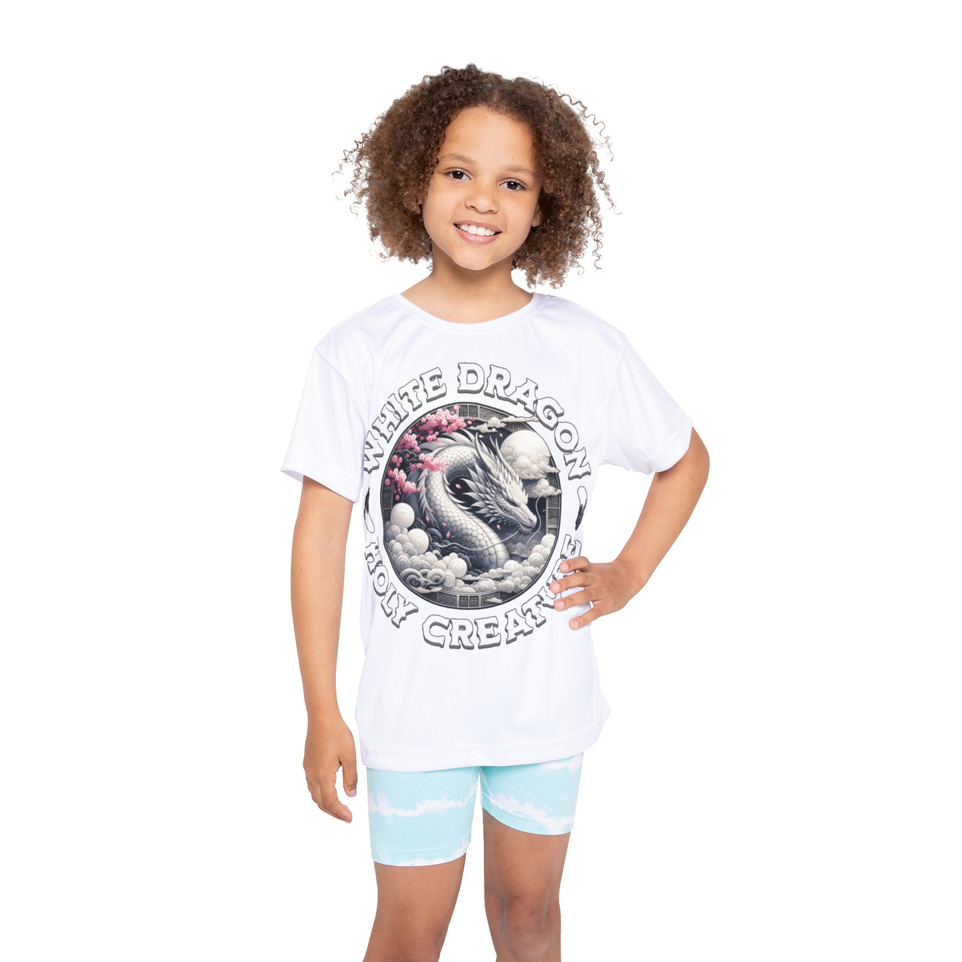 White dragon kids Tee