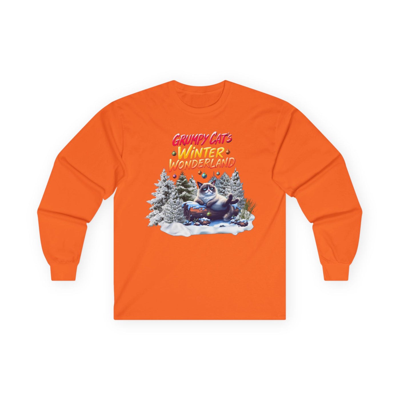 Grumpy Cat's Winter Wonderland Unisex Sleeve Tee. 1 '