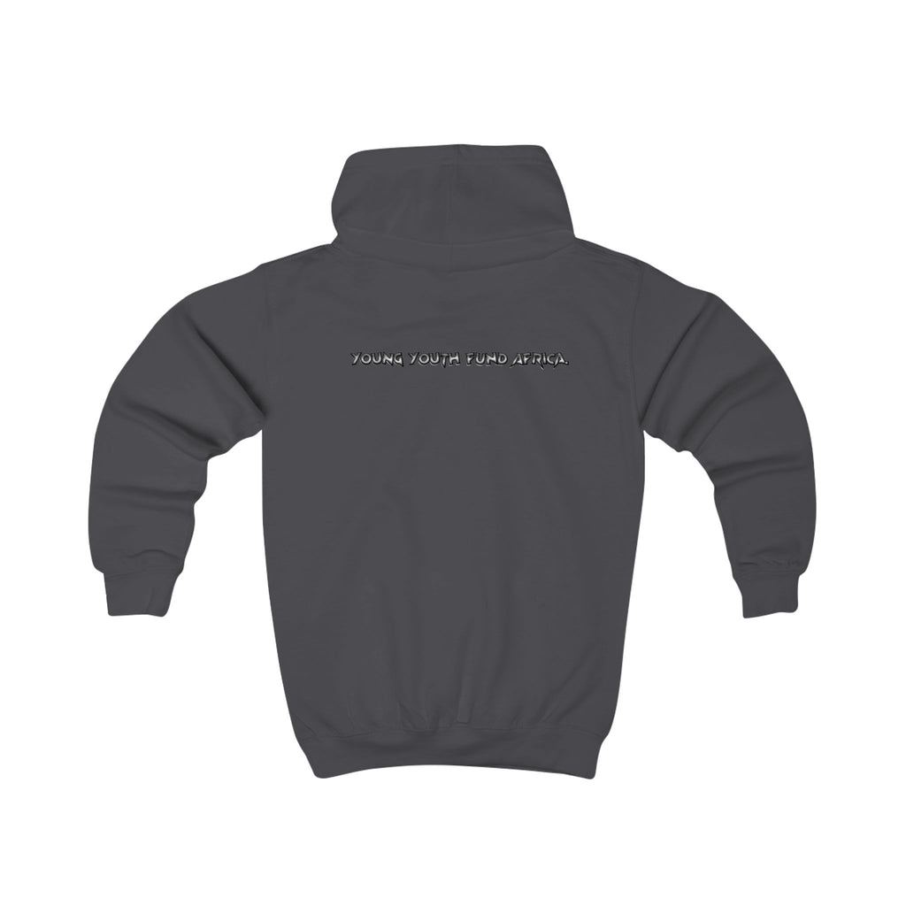 YYFA Kids Hoodie - Vibrant Skate Graphic “Where Youth Find Africa” Pullover