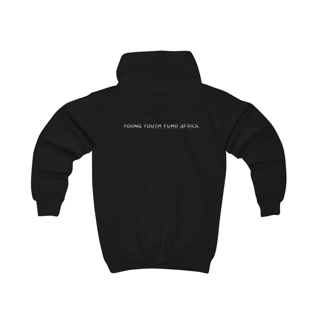 YYFA Kids Hoodie - Vibrant Skate Graphic “Where Youth Find Africa” Pullover