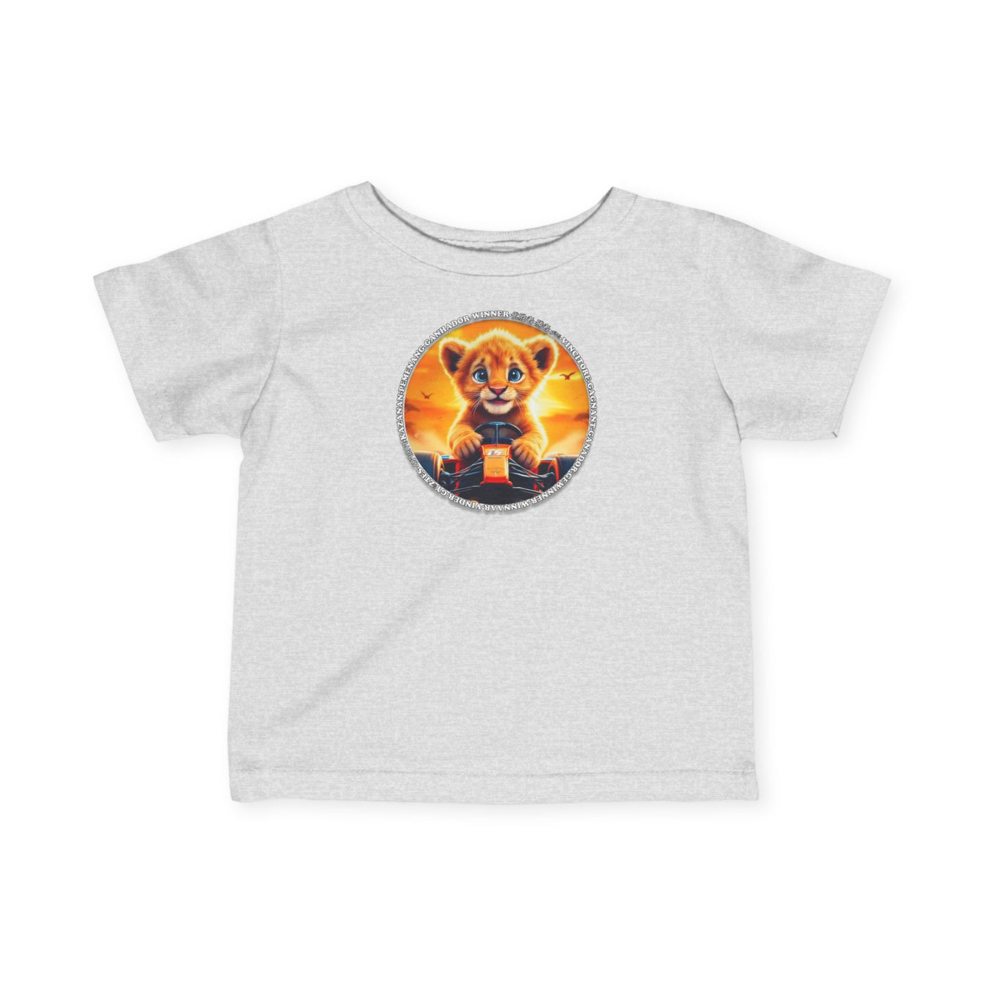 Cute Lion winner, Infant Tee - Perfect for Little Adventurers