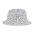 Black White Track Camo, bucket hat , Festival Fashion, Gift for Fashion Lovers, AOP Design