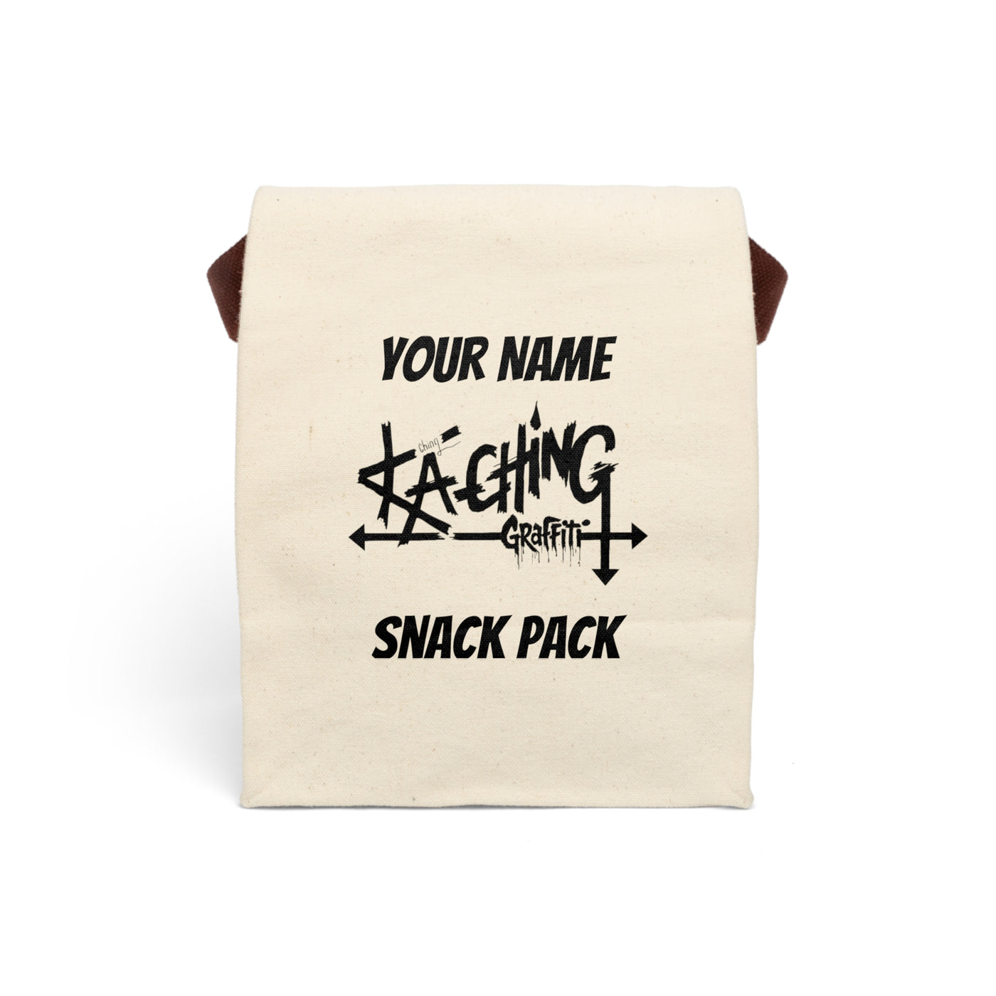 Ka-Ching Graffiti Canvas Lunch Bag. 1