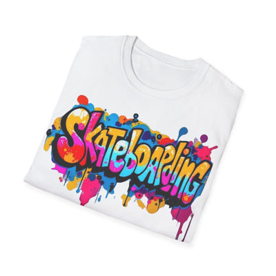 Colorful Skateboarding Graphic Tee