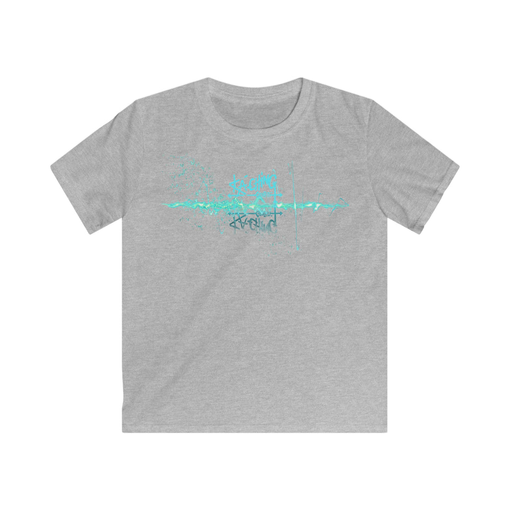Ka-Ching Kids Neon Aqua Tee -