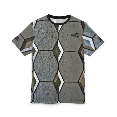 Silver Diamond Glass Brick stainglass Unisex Tee