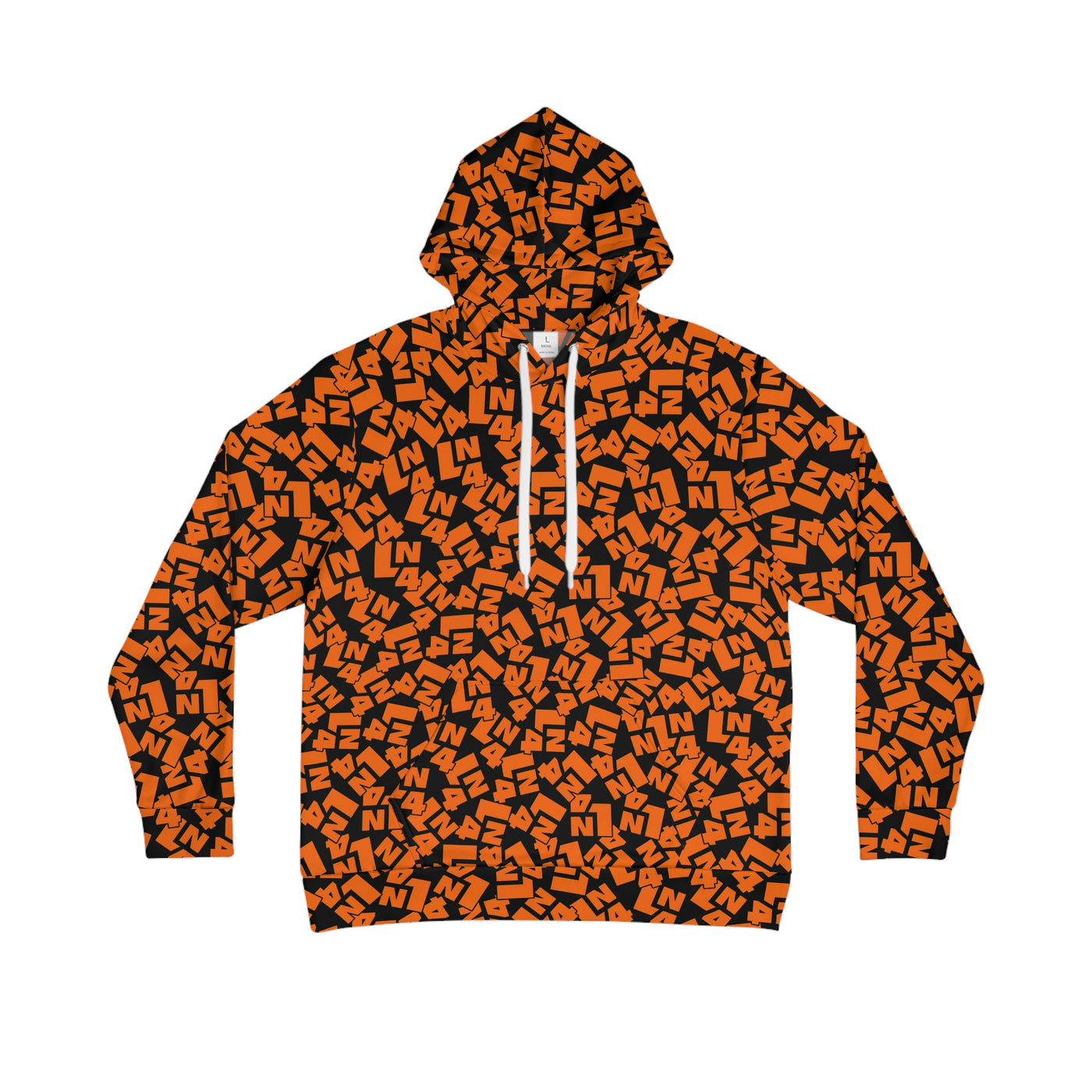 Black orange Track LN4 unisex Hoodie
