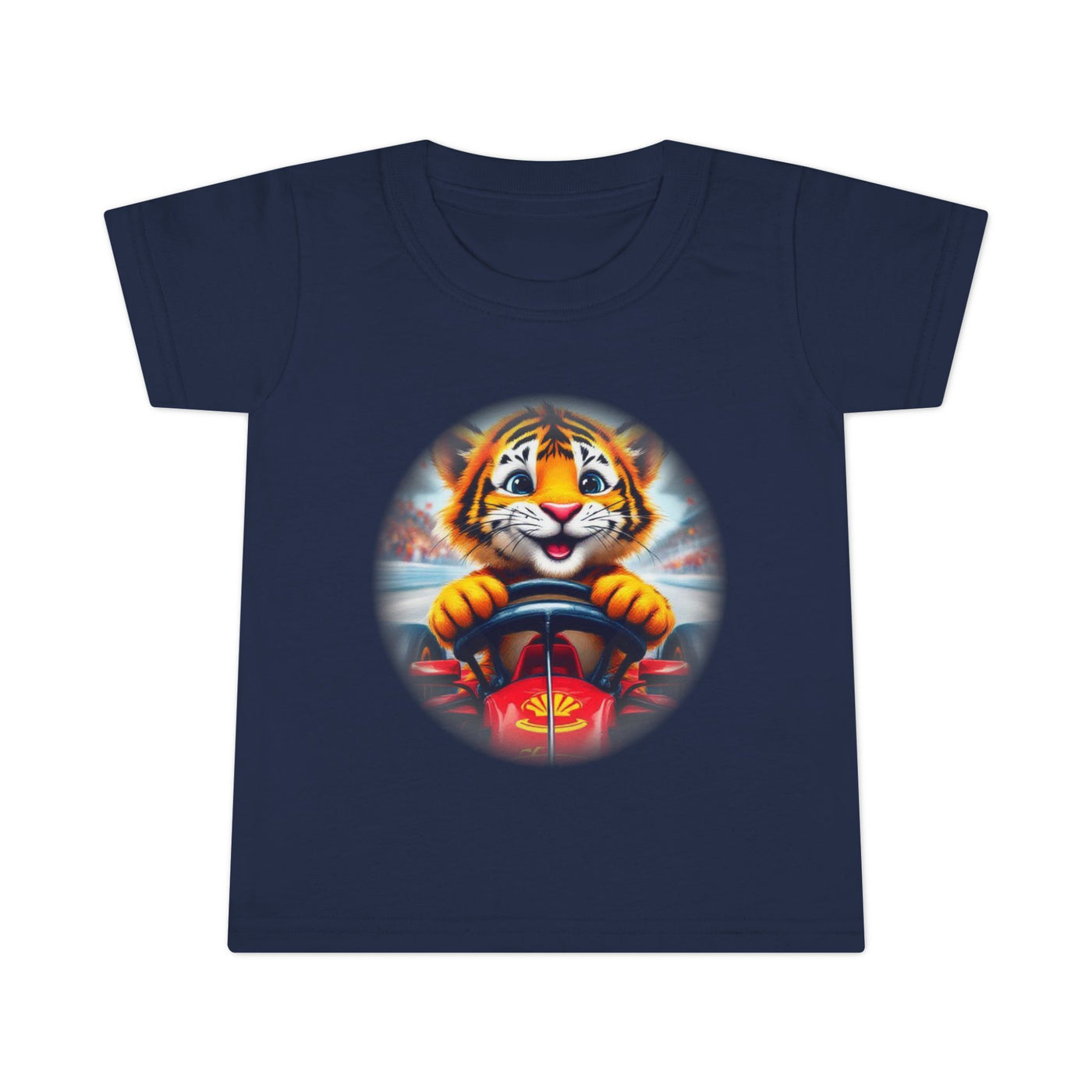Playful Tiger Driving Toddler T-Shirt | Cute Kids Graphic Tee for Fun Adventures