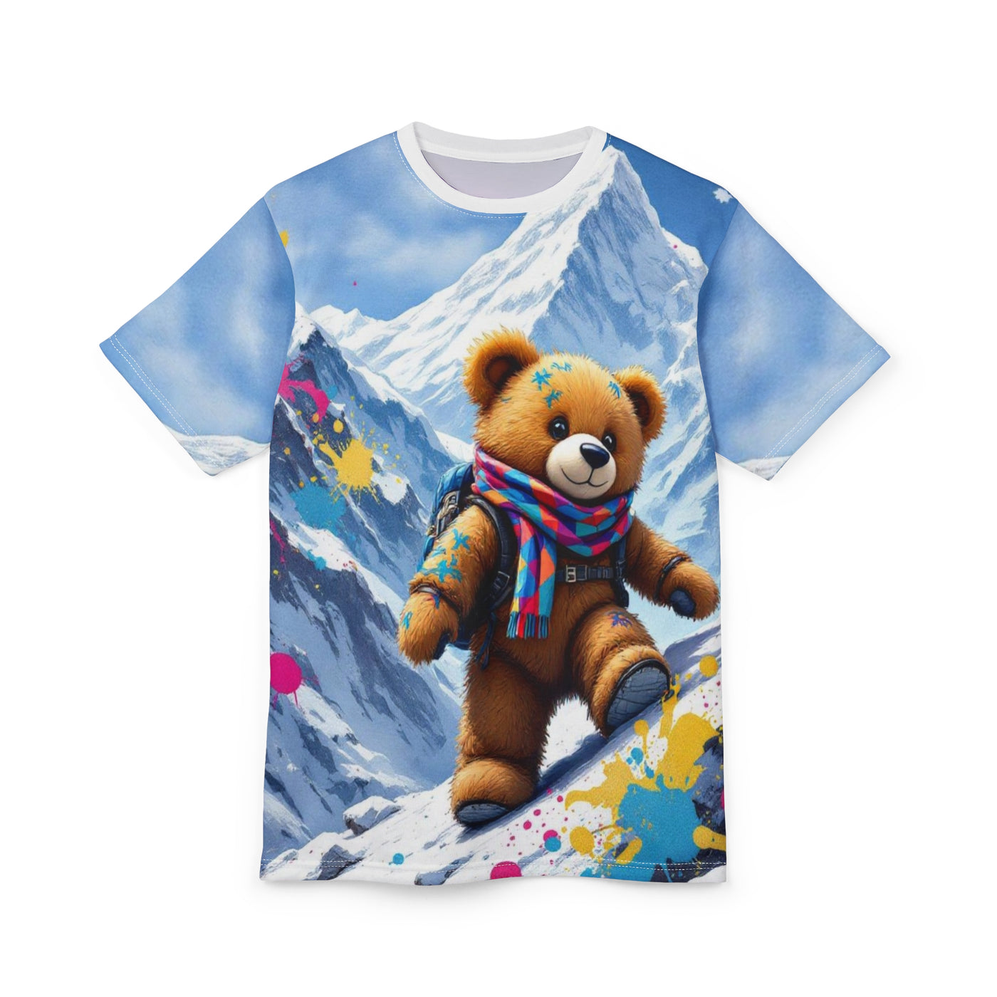 Bear Adventure Unisex Tee, Fun Graphic T-Shirt, Kids Wear, Gift for Bear Lovers, Hiking Gift, Casual Outfit