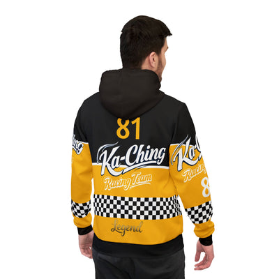 Ka-Ching Racing Hoodie unisex Motorsport Fans Yellow