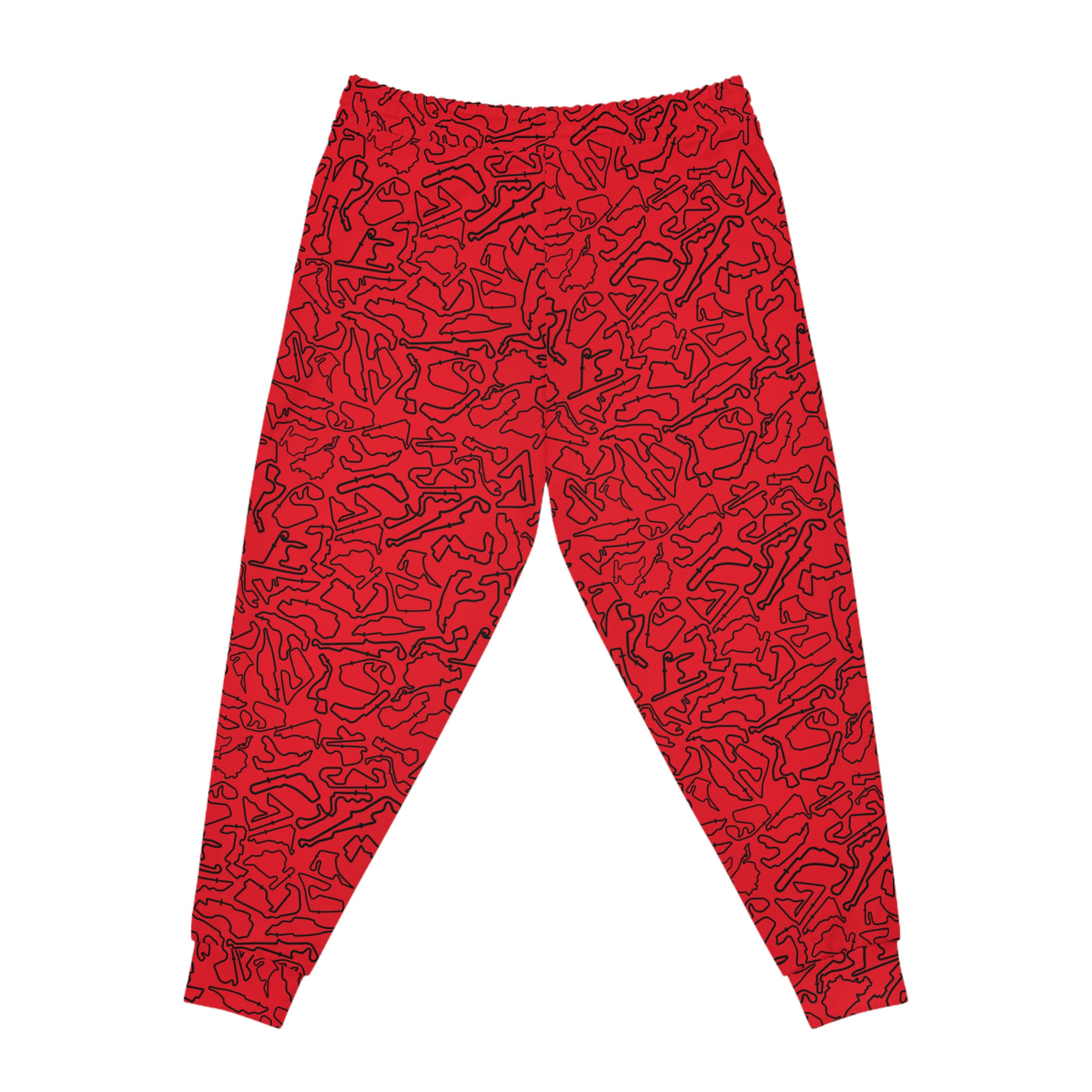 Black Red Track Camo unisex Joggers, Casual Lounge