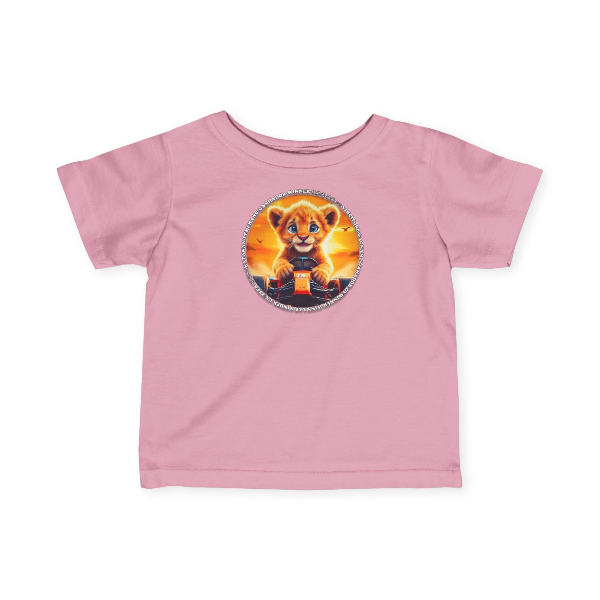 Cute Lion winner, Infant Tee - Perfect for Little Adventurers