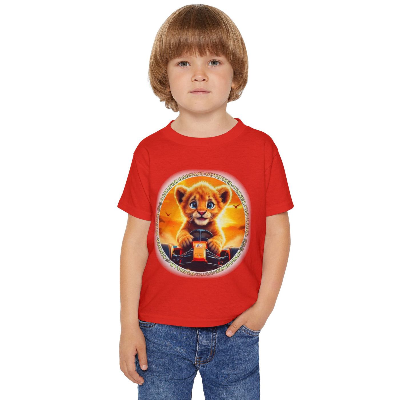 Toddler Lion Graphic T-Shirt - Cute Kids Apparel for Animal Lovers