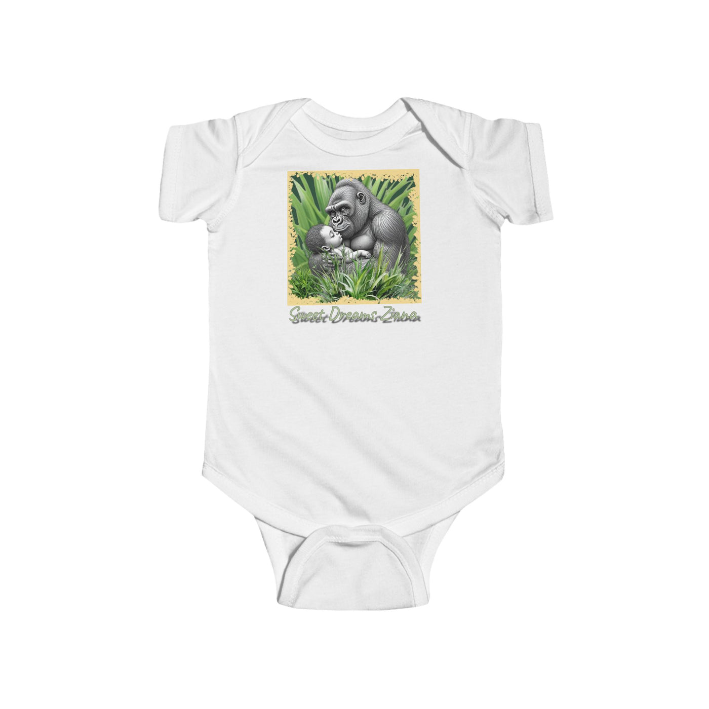 Gorilla Baby Bodysuit, Cute Infant Outfit, Animal Lover Gift, Jungle Themed Clothing, Perfect Baby Shower Present