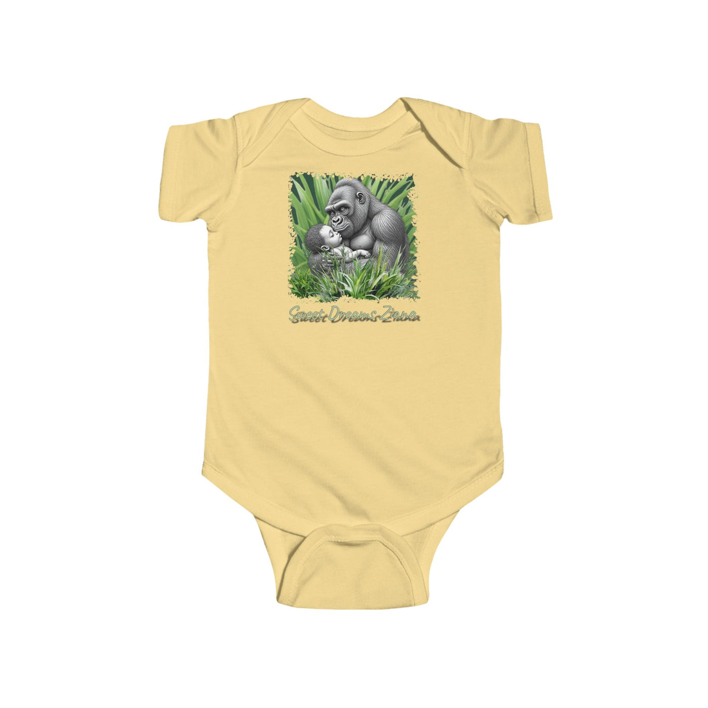Gorilla Baby Bodysuit, Cute Infant Outfit, Animal Lover Gift, Jungle Themed Clothing, Perfect Baby Shower Present