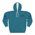 Ka-Ching Graffiti Aqua Hoodie - Unisex Pullover, Streetwear Fashion, Casualwear, Unique Graphic Sweatshirt, Gift for Creative Souls