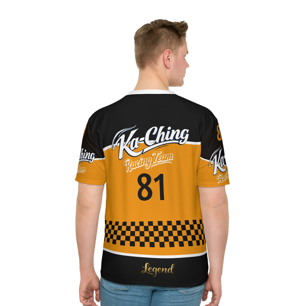 Ka-Ching Racing Team, Motorsports unisex T-Shirt Yellow