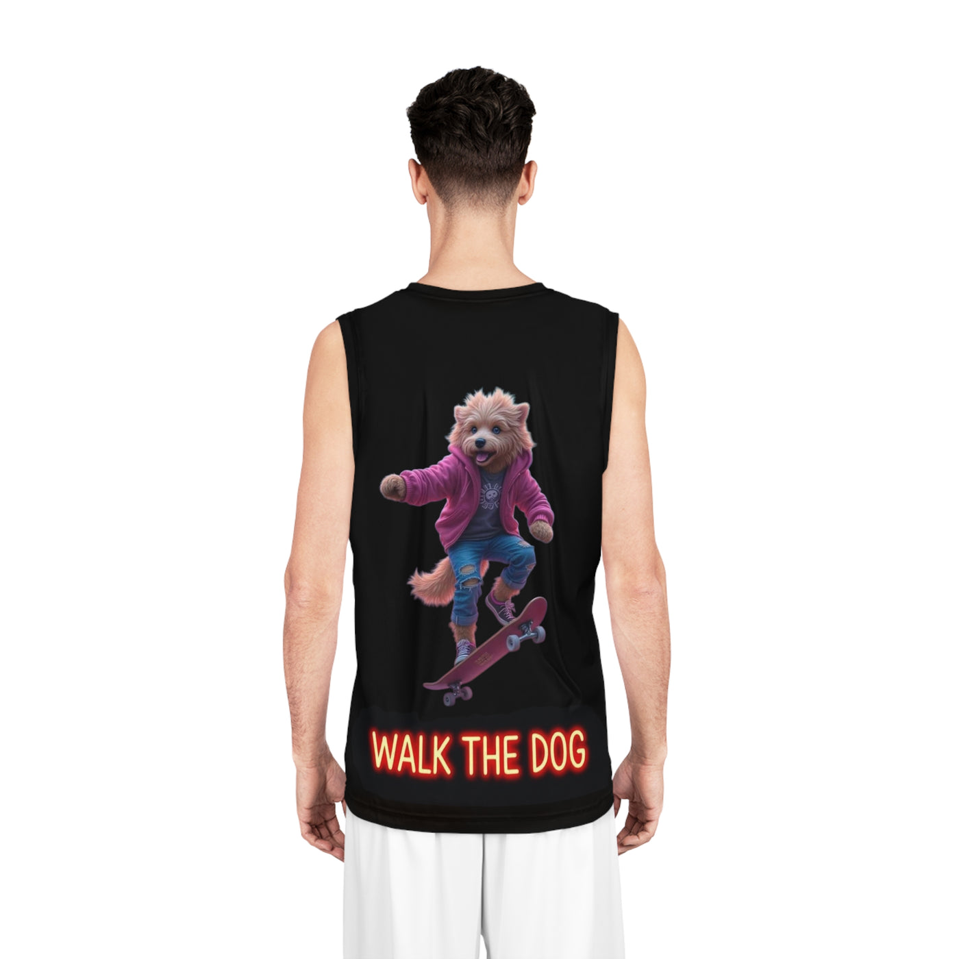 Walk the dog, Graffiti Graphic Tee, Big back graphic