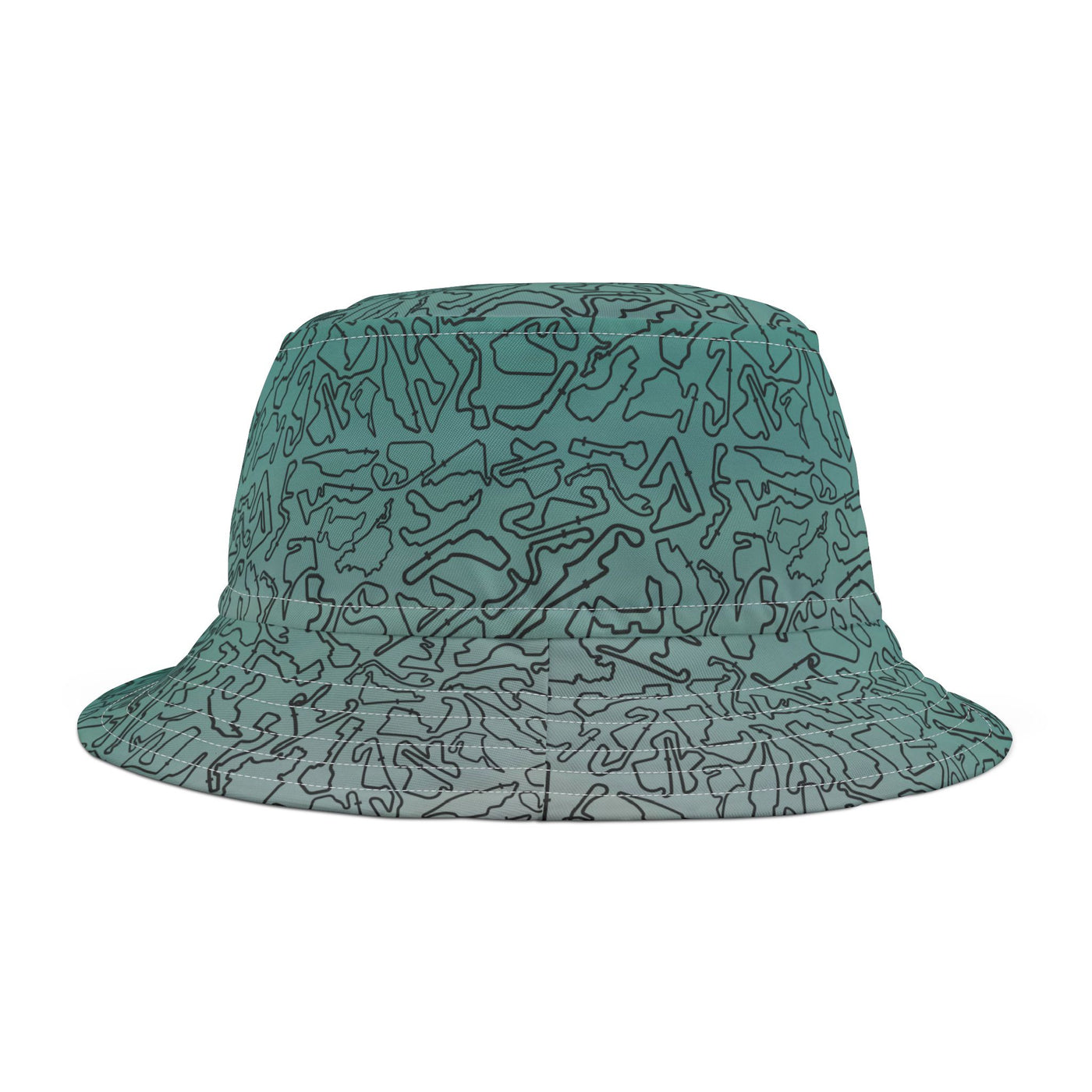 Teal grey Track Camo bucket hat , Festival Fashion, Gift for Fashion Lovers, AOP Design