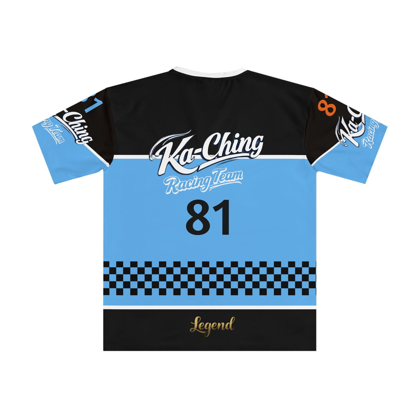 Ka-Ching Racing Team, Motorsports unisex T-Shirt Blue