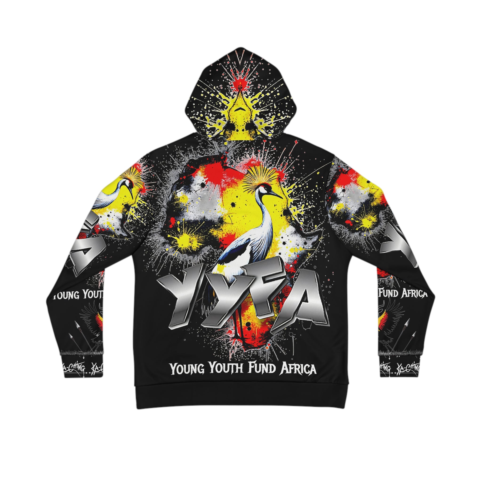 YYFA Youth Fund Africa Graphic Hoodie – Bold African Crest Streetwear