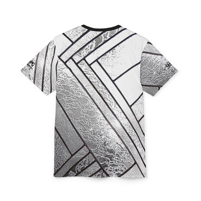 Metallic Glass stainglass Unisex Tee silver