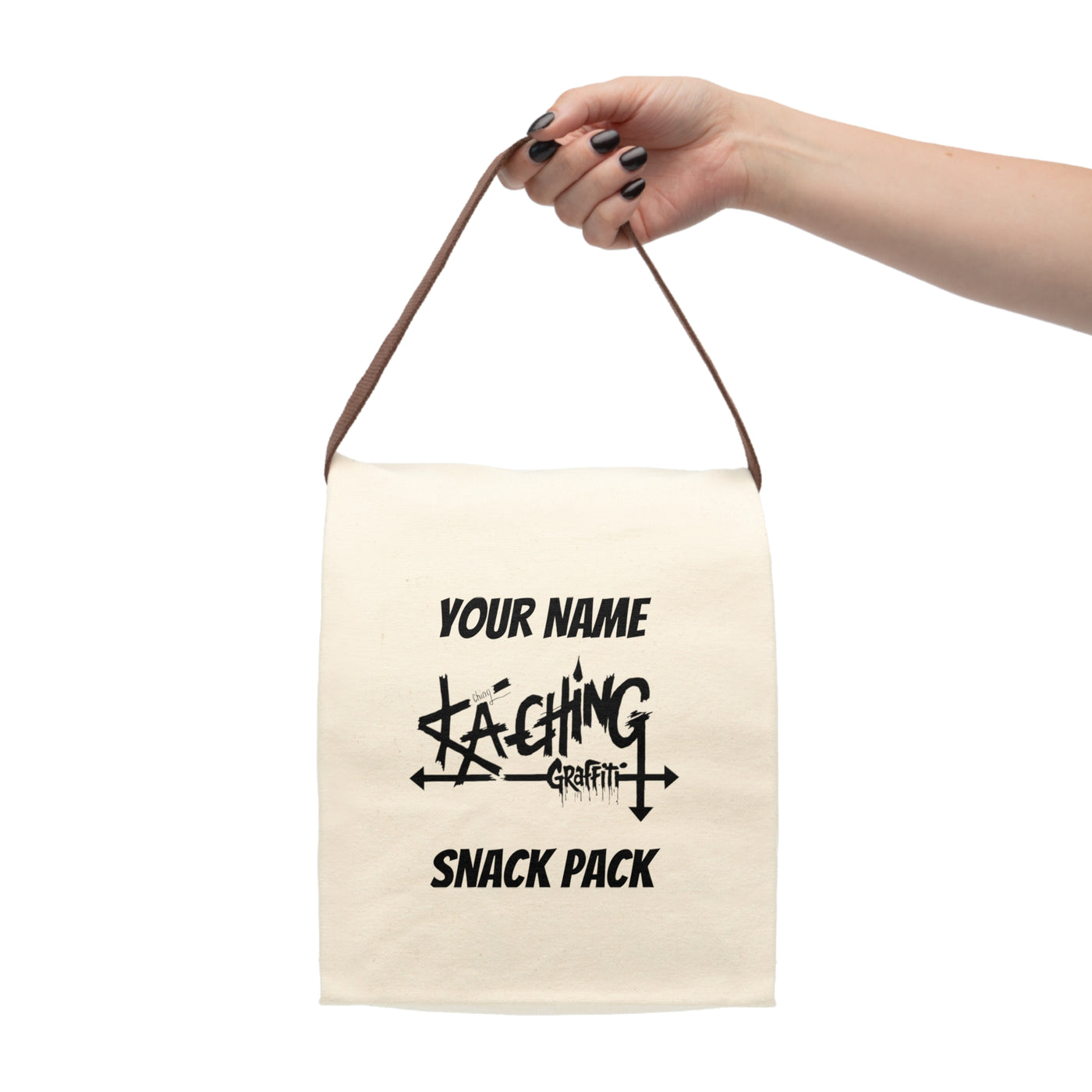Ka-Ching Graffiti Canvas Lunch Bag. 1